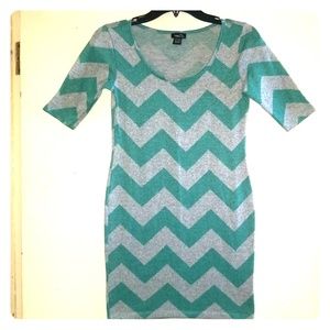 Chevron pattern dress